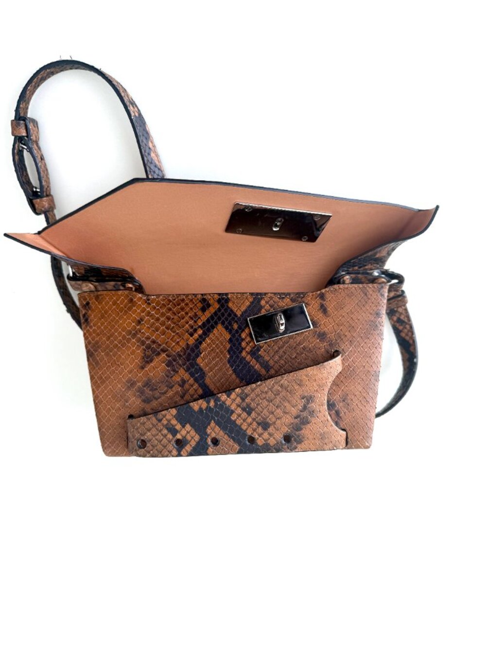 MAISON MARGIELA Snatched Python-Effect Small Bag - Picture 5 of 16